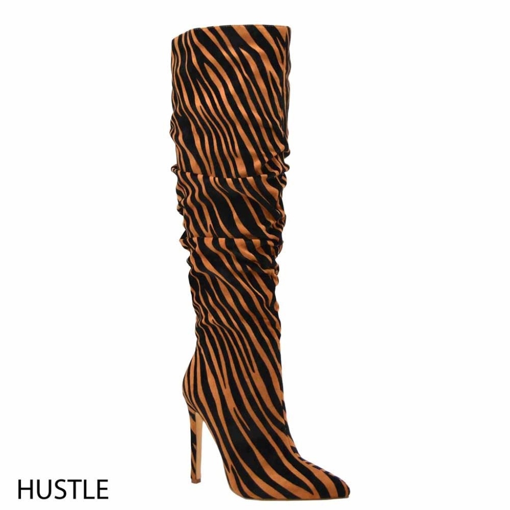 High-Heeled Knee Boots